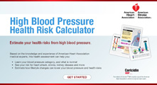 AHA High Blood Pressure Health Risk Calculator