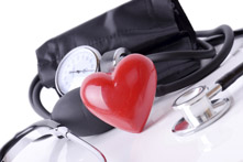 Blood Pressure Cuff with Heart
