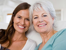 Mother and Daughter Posed